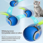 Slimme Interactieve Kattenbal - Automatisch Rollend Speeltje met Veren