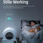 PurrTech Premium Zelfreinigende Kattenbak (65L) - Met App & Geurverwijdering